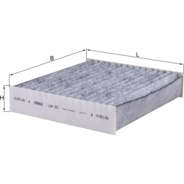 MAHLE Filter, Innenraumluft LAK 251 MAHLE Filter, Innenraumluft LAK 251