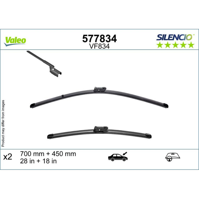VALEO Scheibenwischer 577834 VALEO Scheibenwischer 577834