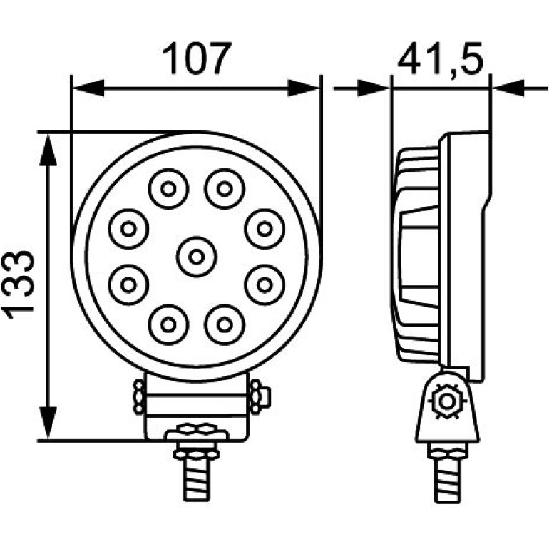 Arbeitsscheinwerfer 1G0 357 101-012 Arbeitsscheinwerfer 1G0 357 101-012