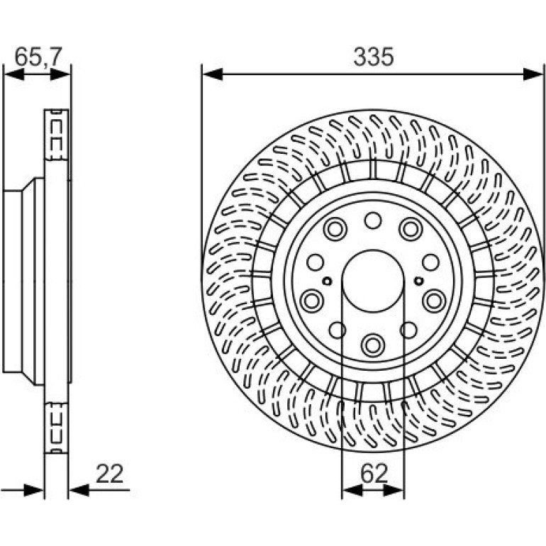 Bremsscheibe HA li 0 986 479 T35 Bremsscheibe HA li 0 986 479 T35