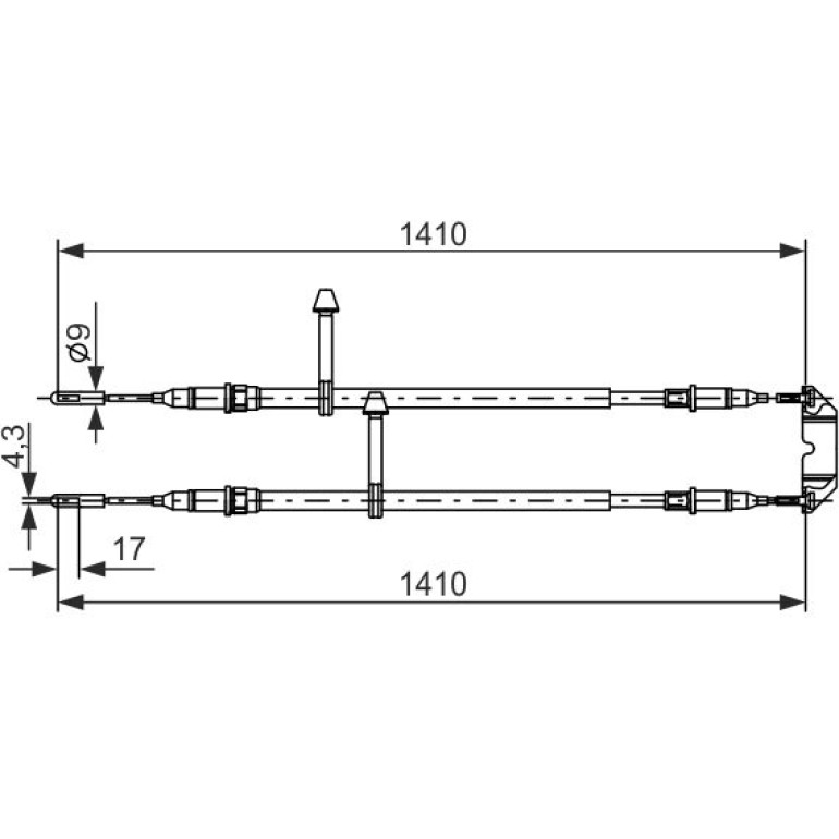 Handbremsseil 1987477245 Handbremsseil 1987477245