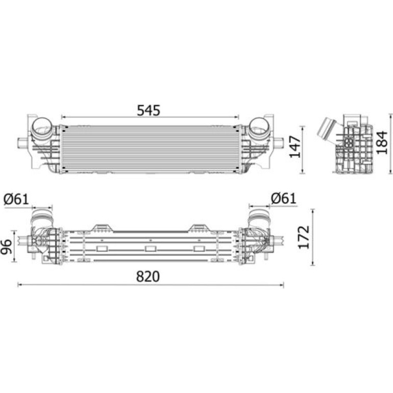 Ladeluftkühler CI 660 000P Ladeluftkühler CI 660 000P