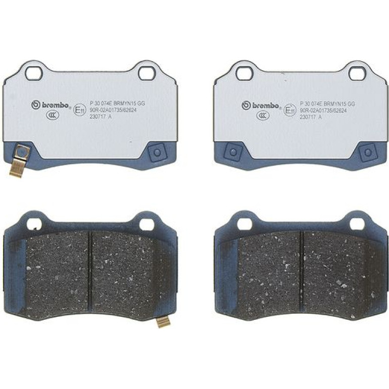 BREMBO Bremsbelagsatz, Scheibenbremse P 30 074E BREMBO Bremsbelagsatz, Scheibenbremse P 30 074E