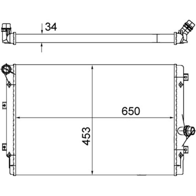 MAHLE Kühler, Motorkühlung CR 1539 002S MAHLE Kühler, Motorkühlung CR 1539 002S