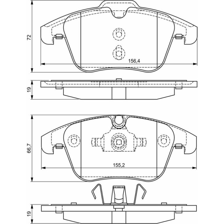 Bosch Bremsbelagsatz 0 986 494 169 Bosch Bremsbelagsatz 0 986 494 169