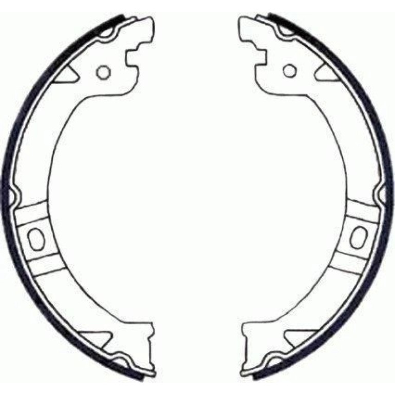 Handbremsbacken Chrysler Voyager 00- 180 30 91069600 Handbremsbacken Chrysler Voyager 00- 180 30 91069600