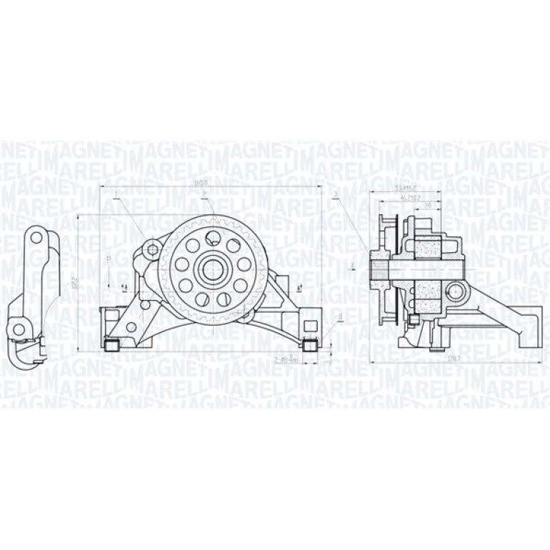 MAGNETI MARELLI Ölpumpe 351516000010 MAGNETI MARELLI Ölpumpe 351516000010