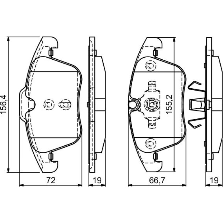 Bosch Bremsbelagsatz 0 986 494 169 Bosch Bremsbelagsatz 0 986 494 169