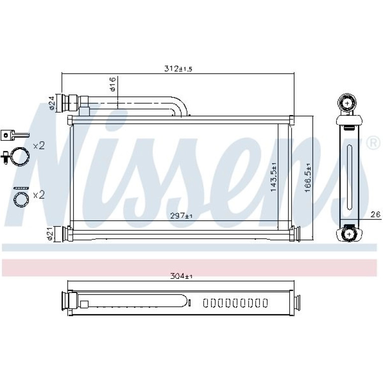Heizkühler PKW 70233 Heizkühler PKW 70233