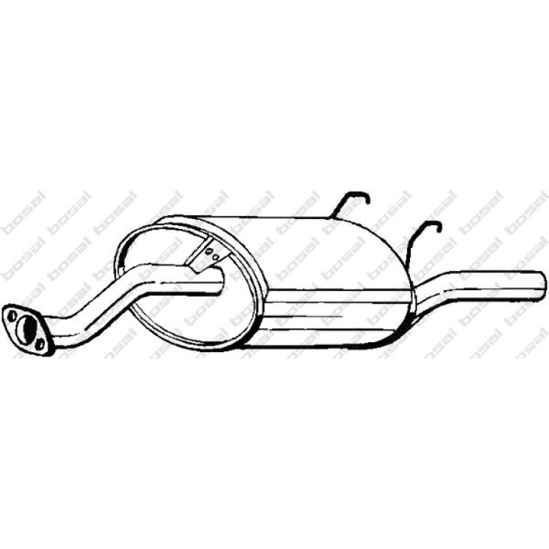 Bosal Schalldämpfer 163-727 Bosal Schalldämpfer 163-727