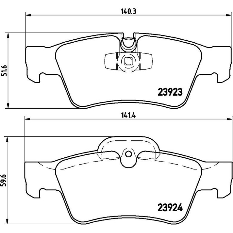 BREMBO Bremsklötze HA P 50 064 BREMBO Bremsklötze HA P 50 064