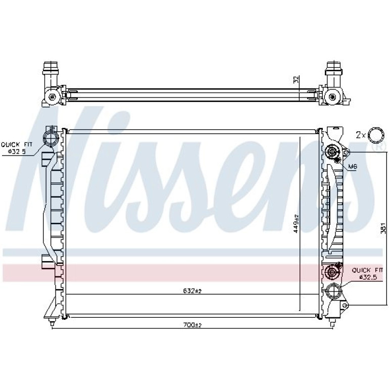Wasserkühler PKW 60423A Wasserkühler PKW 60423A