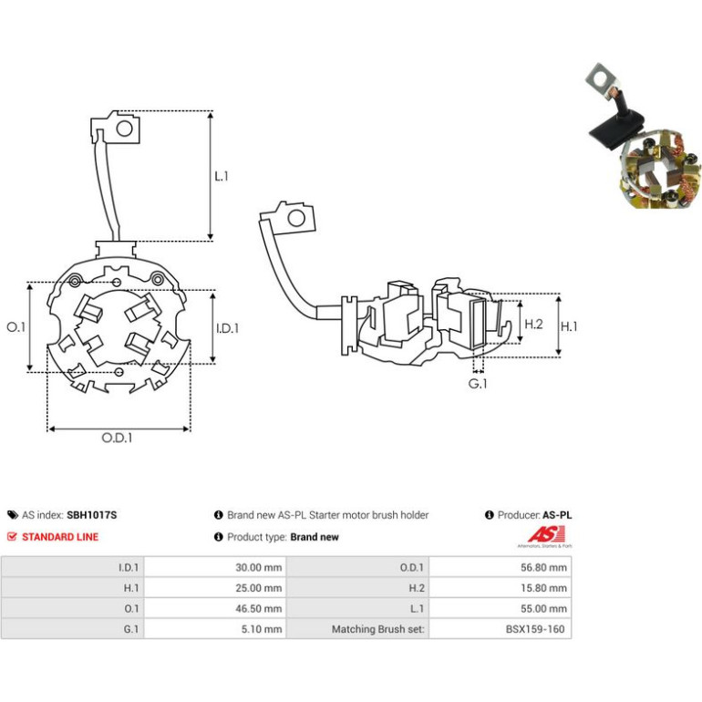 HALTER, KOHLEBÜRSTEN SBH0147S HALTER, KOHLEBÜRSTEN SBH0147S