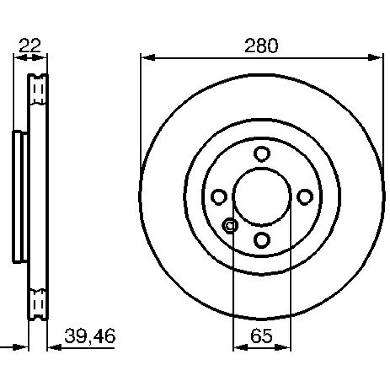 Bremsscheibe VA 0 986 478 508 Bremsscheibe VA 0 986 478 508