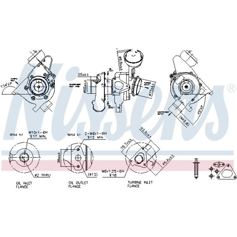 NISSENS Turbolader 93192 NISSENS Turbolader 93192