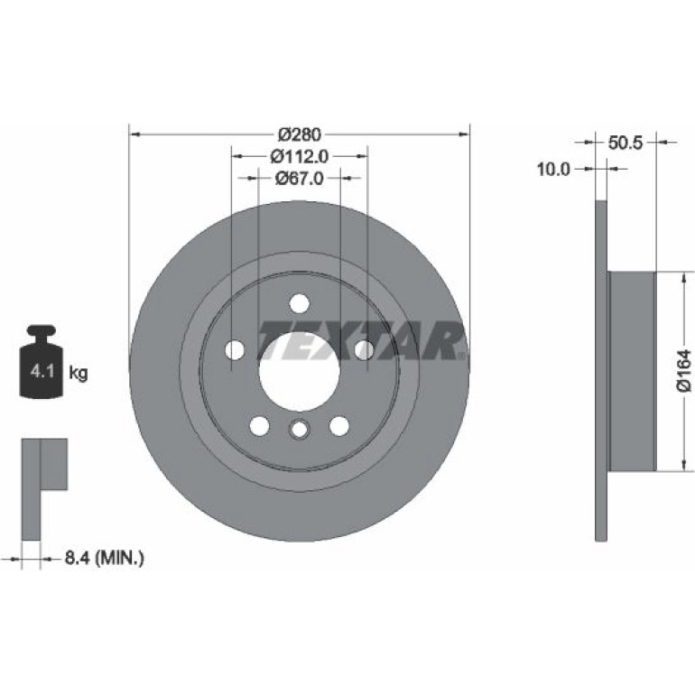 Bremsscheibe Bmw T. 2/X1 1.5-2.0 14 92274603 Bremsscheibe Bmw T. 2/X1 1.5-2.0 14 92274603