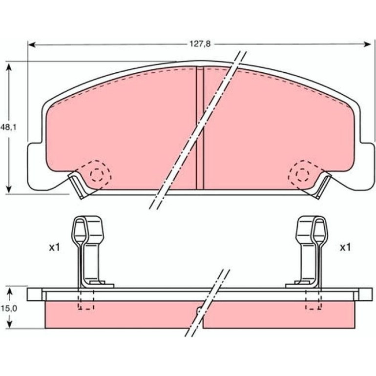 TRW Bremsbeläge GDB764 TRW Bremsbeläge GDB764