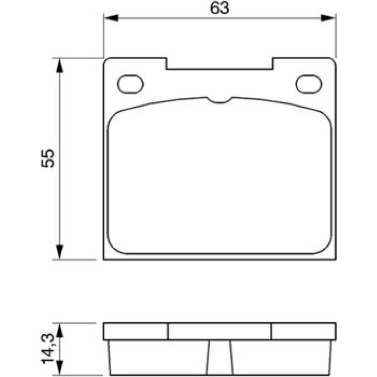 Bosch Bremsbelagsatz 0 986 460 881 Bosch Bremsbelagsatz 0 986 460 881