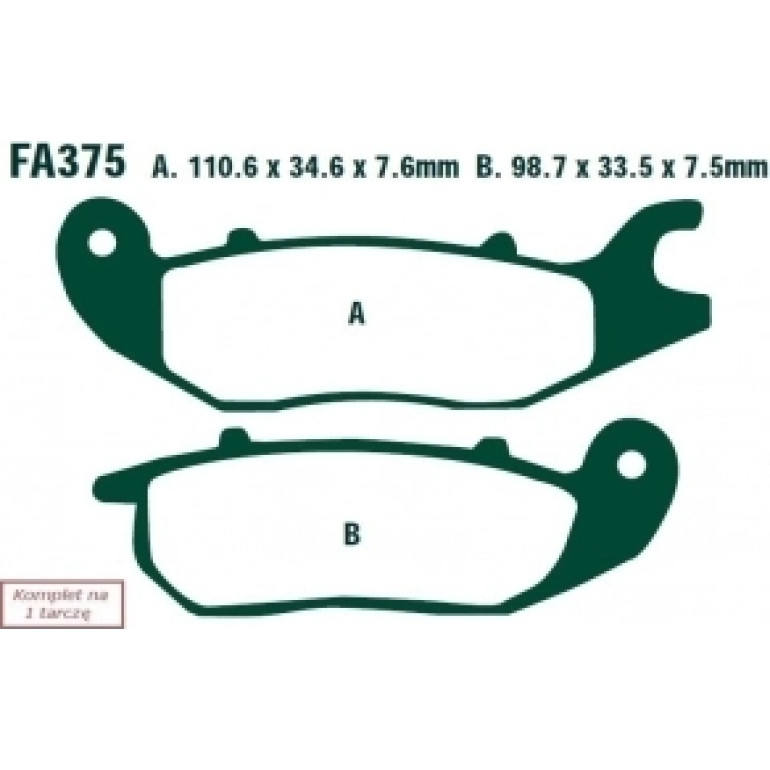 EBC Bremsklötze FA375HH EBC Bremsklötze FA375HH