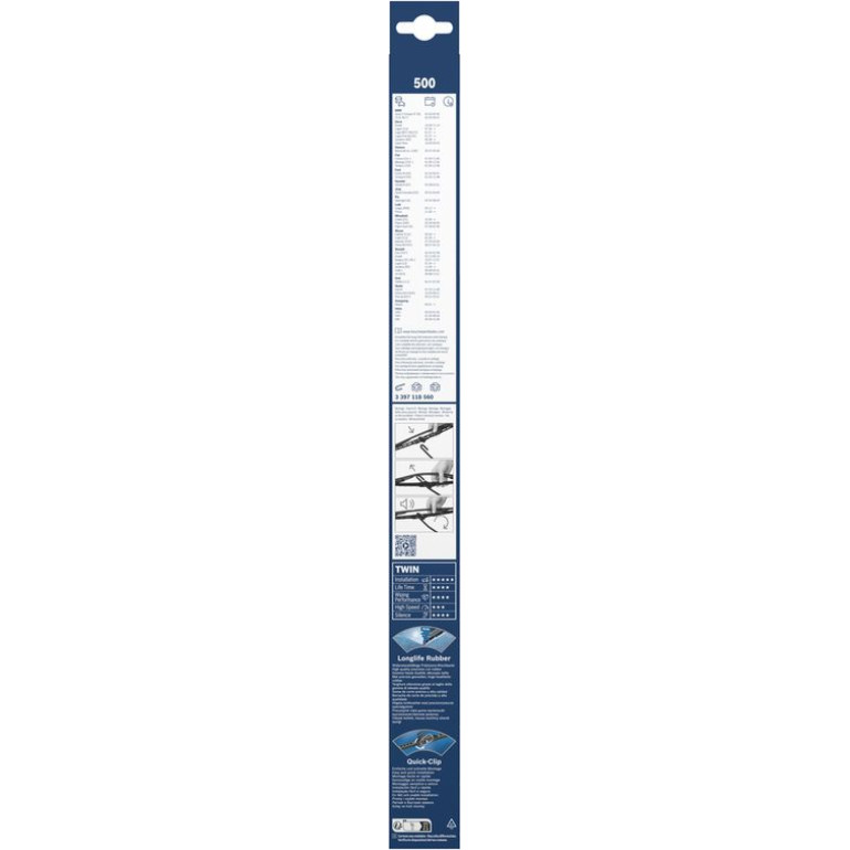 500 BOSCH Wischerblatt 3397118560 500 BOSCH Wischerblatt 3397118560