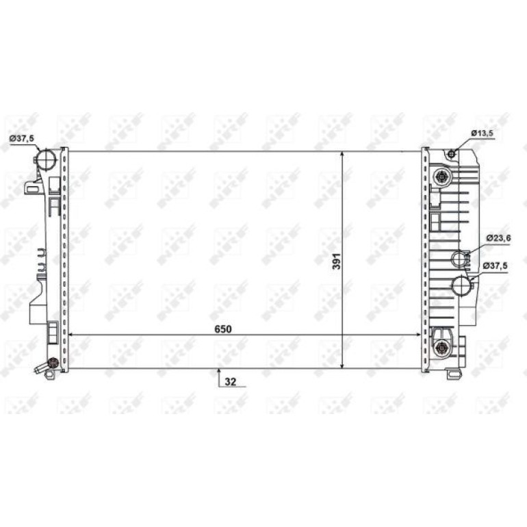 Kühler, Motorkühlung 58440 Kühler, Motorkühlung 58440
