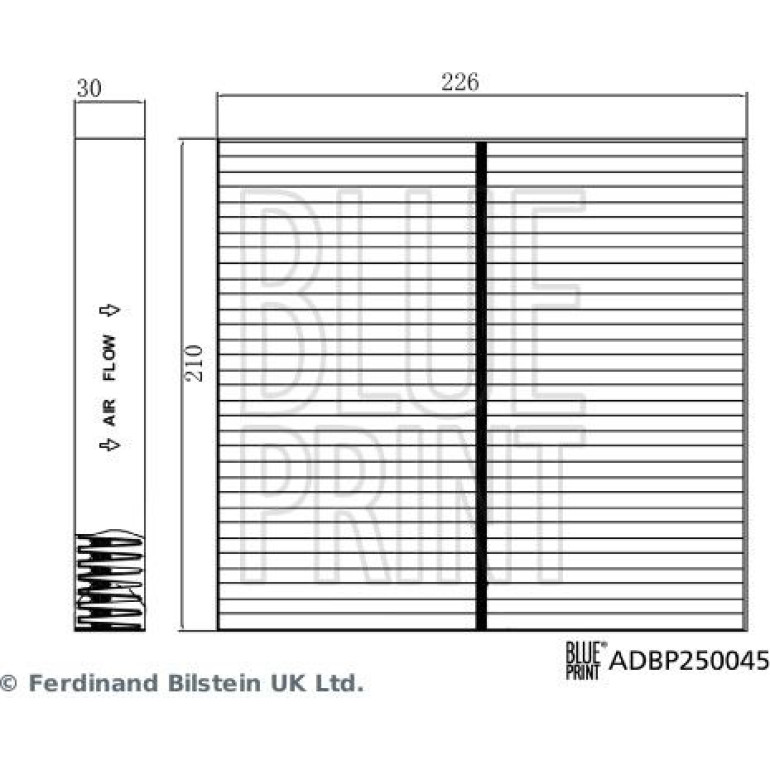 Filter, Innenraumluft ADBP250045 Filter, Innenraumluft ADBP250045