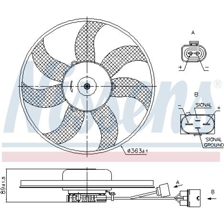 Kühlerlüfter PKW 85699