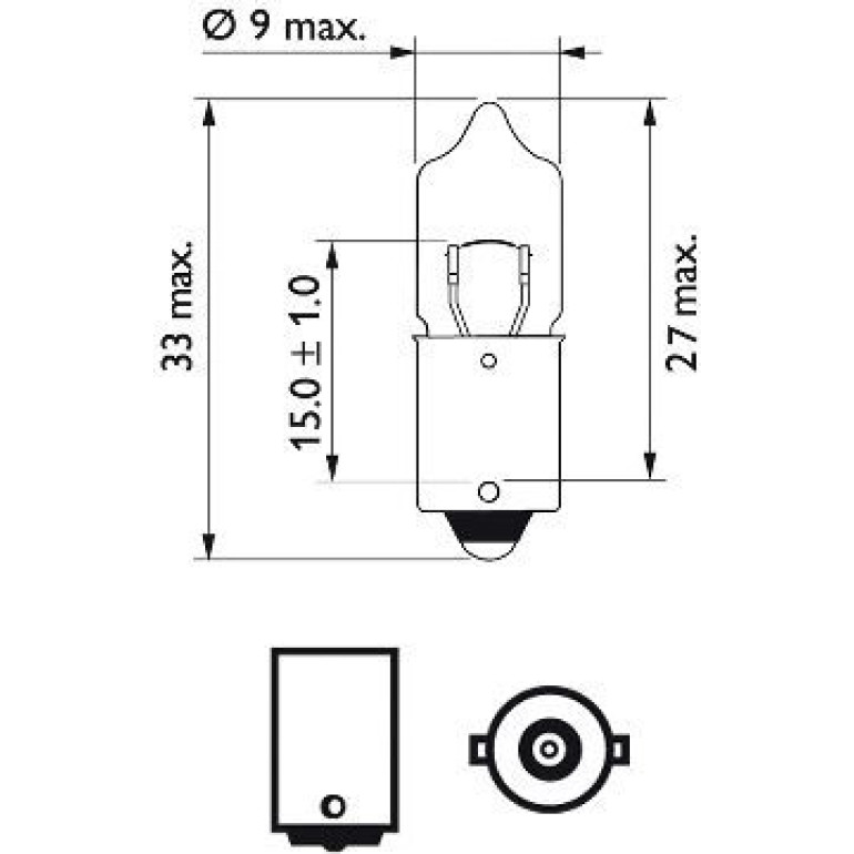 Glühlampe H10W 12V/10W Ba9S (Halogen) 12024CP Glühlampe H10W 12V/10W Ba9S (Halogen) 12024CP