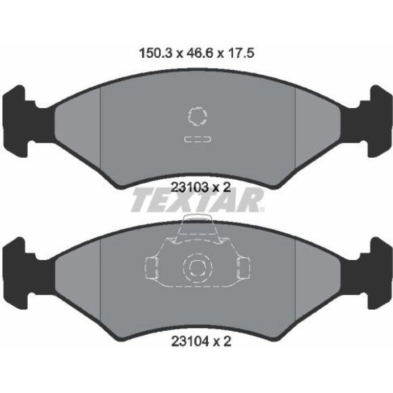 BREMSBELAGSATZ FORD P. FIESTA/PUMA 89 2310301 BREMSBELAGSATZ FORD P. FIESTA/PUMA 89 2310301