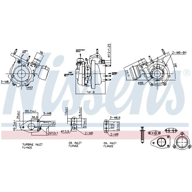 NISSENS Turbolader 93436 NISSENS Turbolader 93436