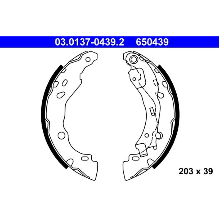 Bremsbackensatz 03.0137-0439.2 Bremsbackensatz 03.0137-0439.2