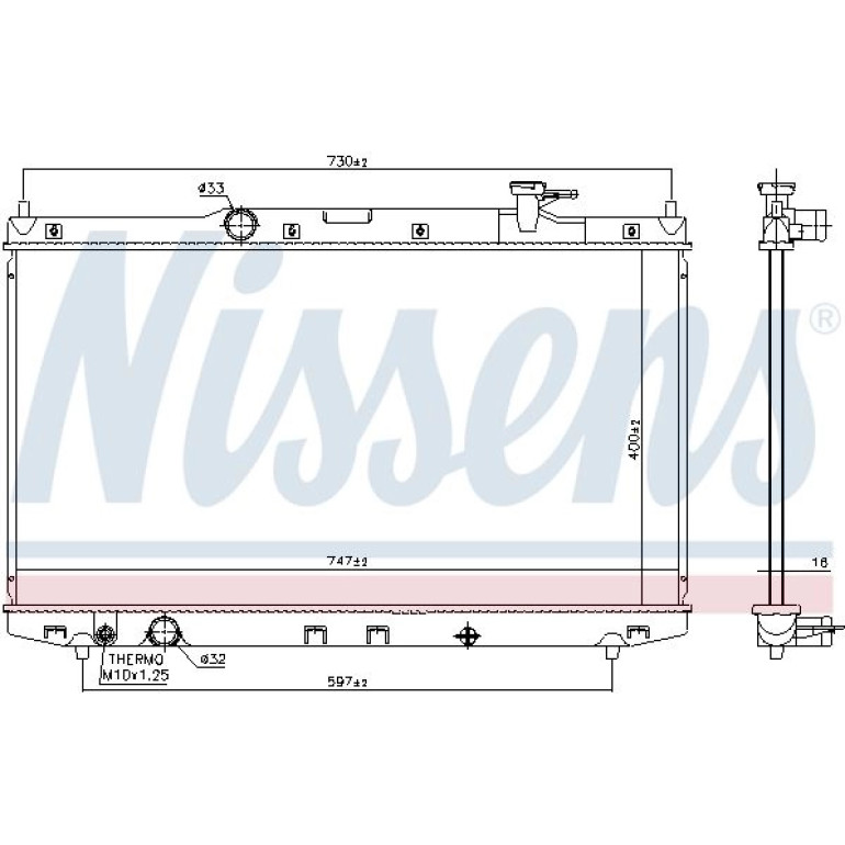 Wasserkühler PKW 606841 Wasserkühler PKW 606841