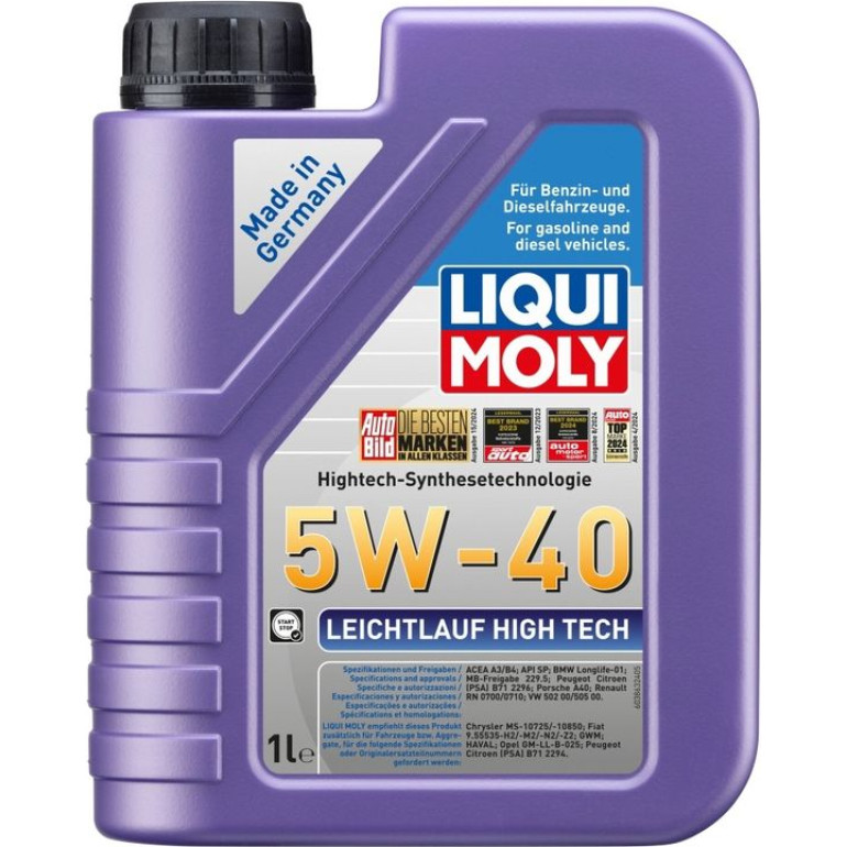 Liqui Moly Leichtlauf High Tech 5W-40 1 l 3863 Liqui Moly Leichtlauf High Tech 5W-40 1 l 3863