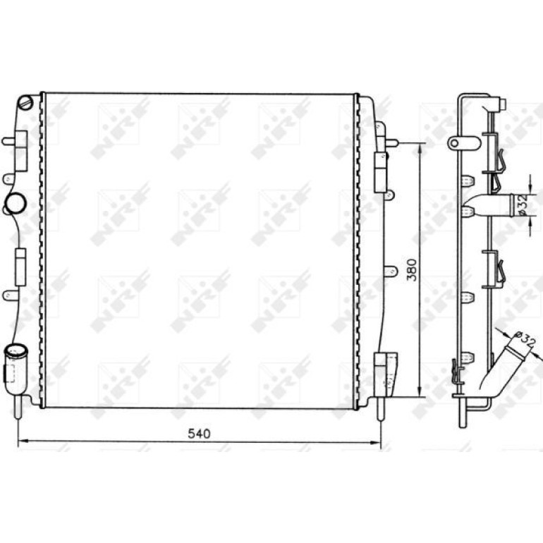 Kühler, Motorkühlung 58316