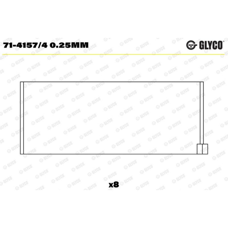 GLYCO Pleuellager 71-4157/4 0.25mm GLYCO Pleuellager 71-4157/4 0.25mm