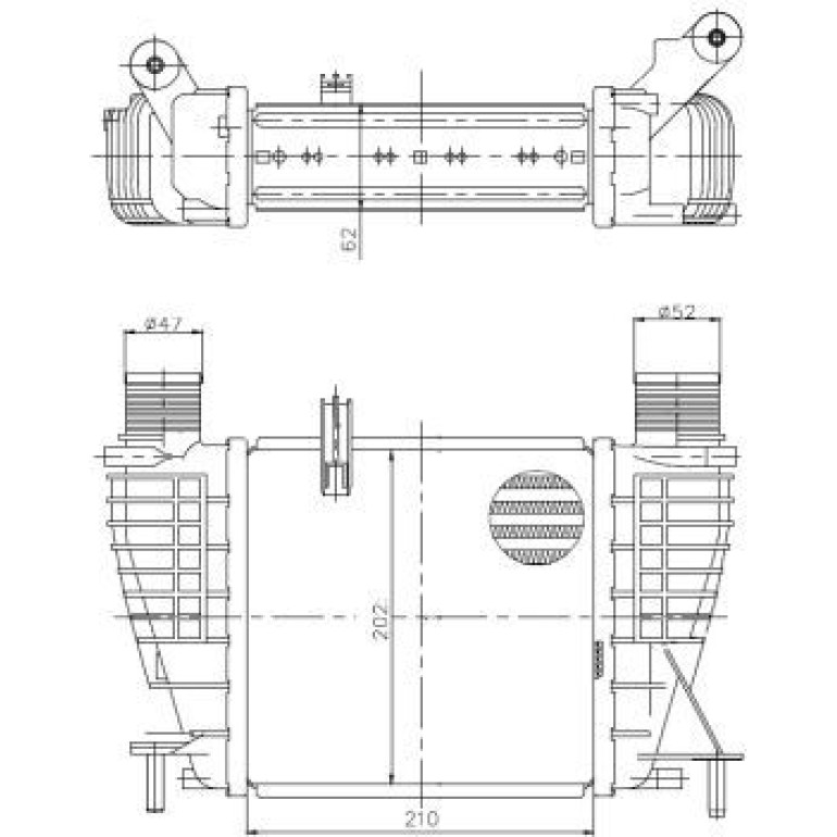 Ladeluftkühler 309043