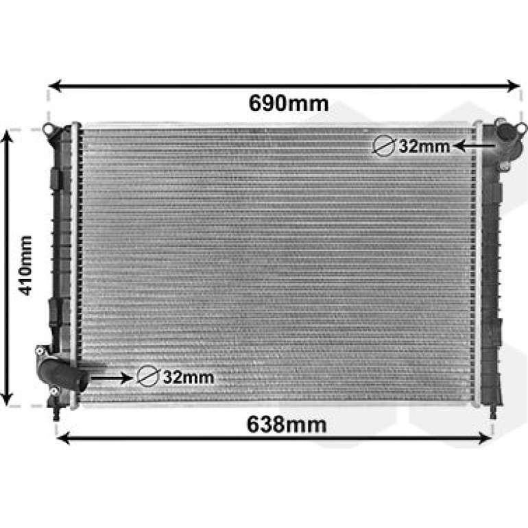 VAN WEZEL Kühler, Motorkühlung 06002314 VAN WEZEL Kühler, Motorkühlung 06002314