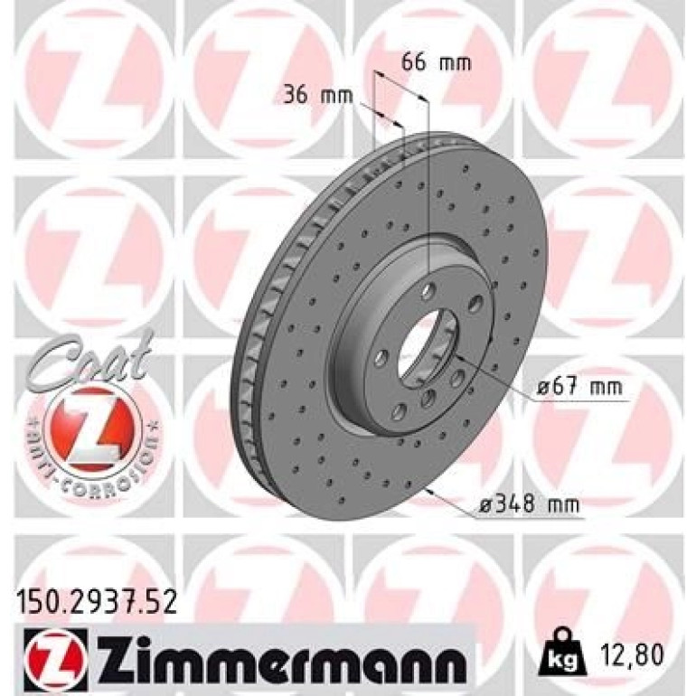 Bremsscheibe VA Sport 150.2937.52 Bremsscheibe VA Sport 150.2937.52
