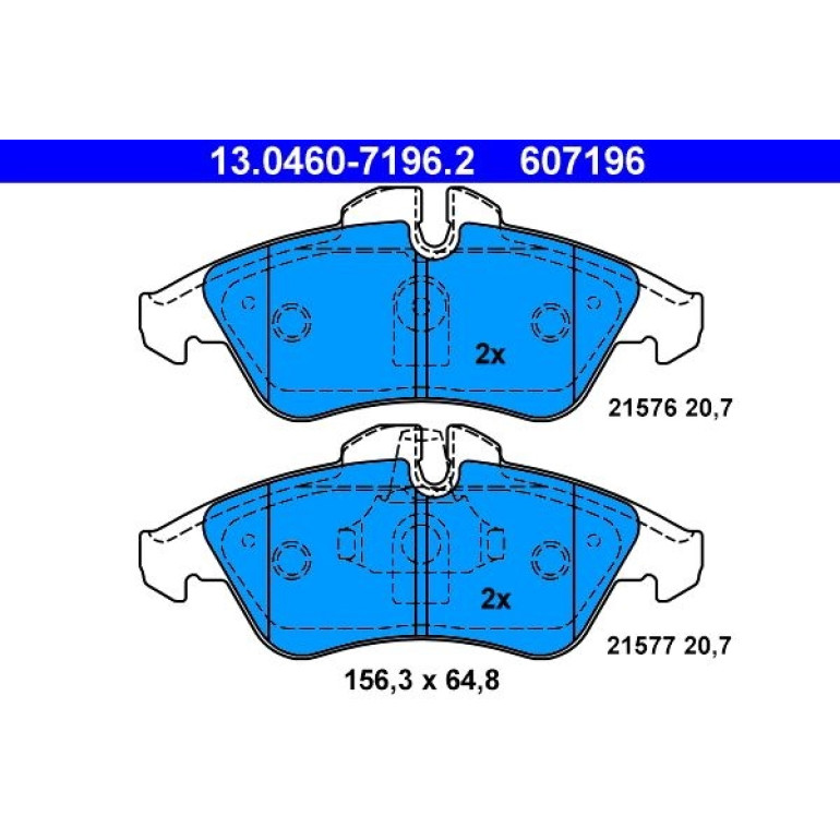 Bremsbelagsatz Db P. Sprinter 208-314 95-/Vito/Lt 96 13.0460-7196.2 Bremsbelagsatz Db P. Sprinter 208-314 95-/Vito/Lt 96 13.0460-7196.2