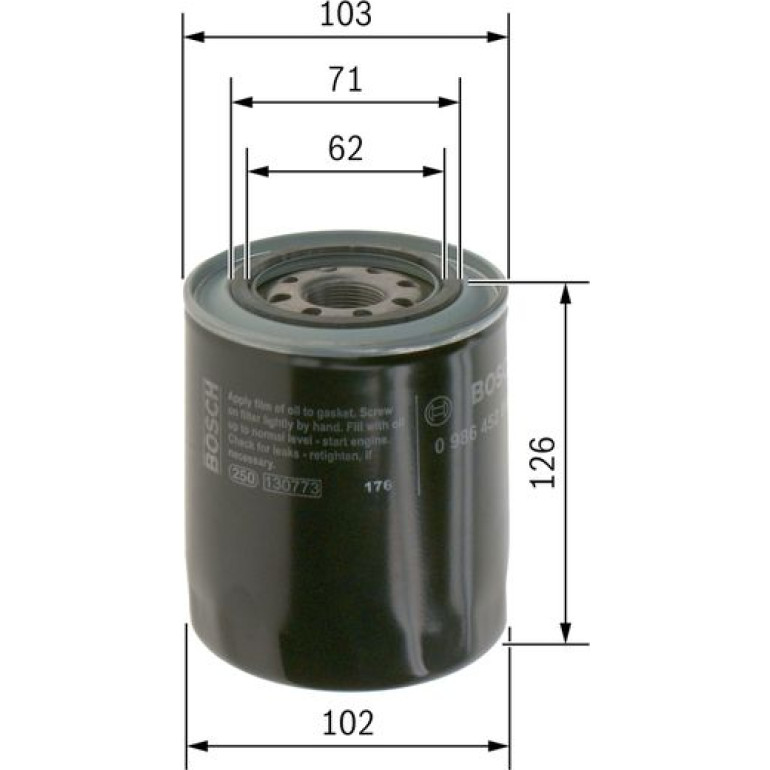 Ölfilter 0 986 452 066 Ölfilter 0 986 452 066