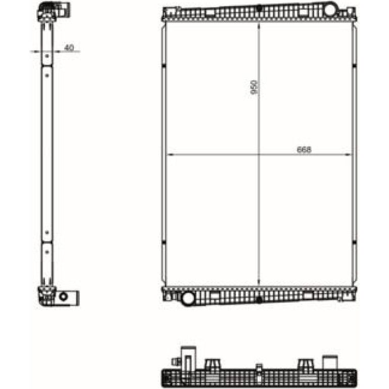 Kühler, Motorkühlung CR 1049 000S
