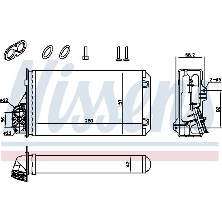 Heizkühler PKW 707184