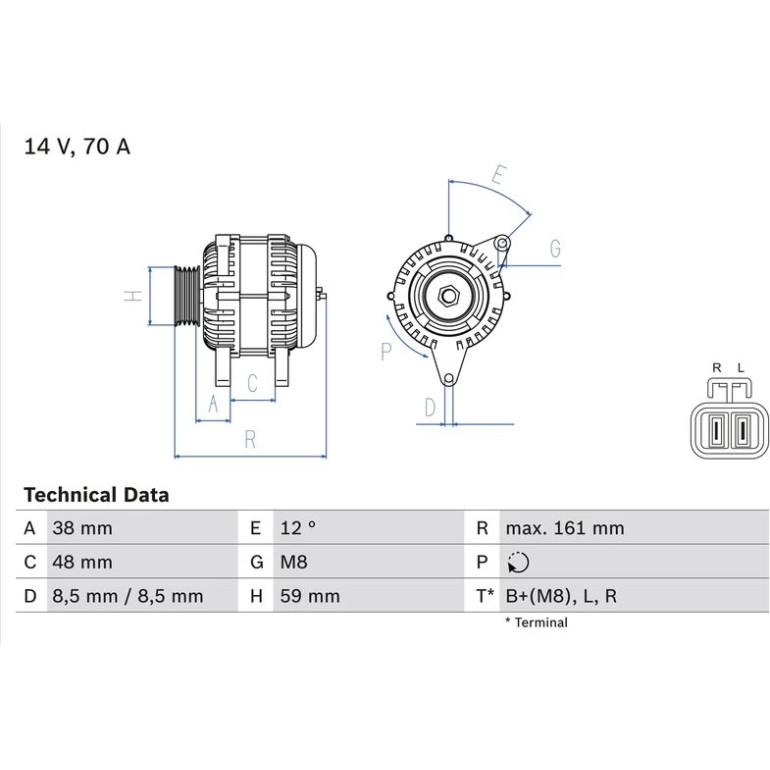 Lichtmaschine 0 986 049 570 Lichtmaschine 0 986 049 570
