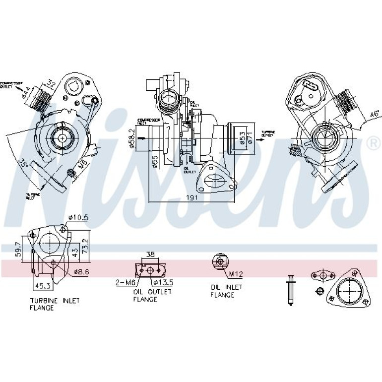 NISSENS Turbolader 93318 NISSENS Turbolader 93318