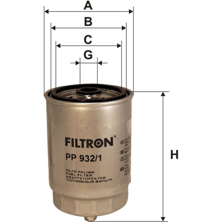 FILTRON Kraftstofffilter PP 932/1 FILTRON Kraftstofffilter PP 932/1