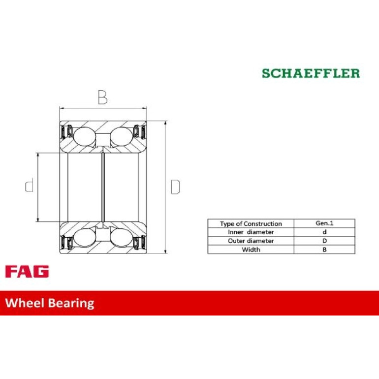Radlagersatz 713 6103 00 Radlagersatz 713 6103 00