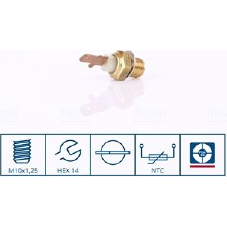NISSENS Sensor, Kühlmitteltemperatur 207058 NISSENS Sensor, Kühlmitteltemperatur 207058