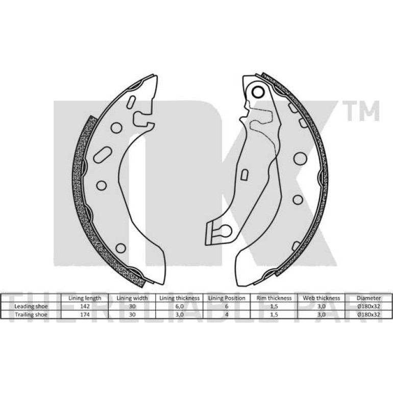 Bremsbacken Ford/Mazda Fiesta 2725586