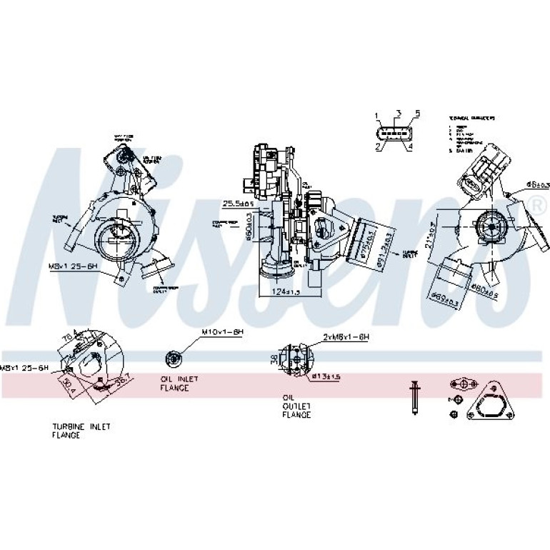 NISSENS Turbolader 93161 NISSENS Turbolader 93161