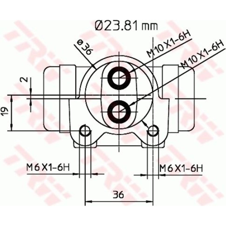 Radbremszylinder BWK223 Radbremszylinder BWK223